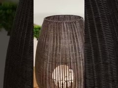 مصباح أرضي خارجي مصباح أرضي محرك ثلاثي مدعوم أسود مضوء واقي فندق ديكور حديث