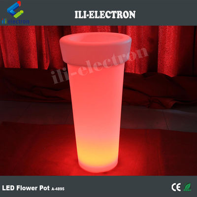 مصباح Highboy LED وعاء زهور اصطناعي مع 16 لون متغير مع التحكم عن بعد