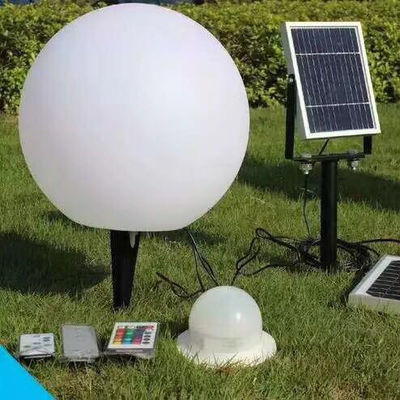IP65 مضاد للماء مصباح الكرة الشمسية ، LED تغيير لون الكرات المتوهجة للحديقة