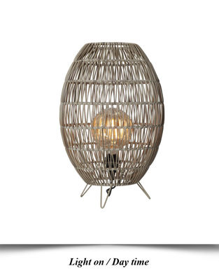 Ip44 مصباح الروتان القائم LED للحمام الحديقة