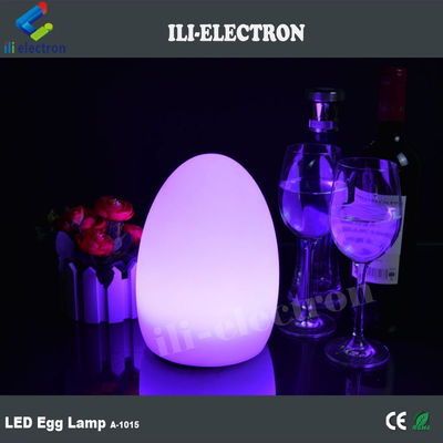 شحن USB بلاستيكي بيضة على شكل مصابيح LED لاسلكية مع بطارية الليثيوم القابلة لإعادة الشحن