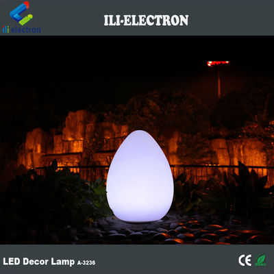 مصابيح بلاستيكية في الخارج على شكل بيضة LED 4400mah مع نمط قطرة الماء