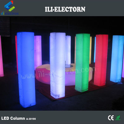 جهاز التحكم عن بعد بالإنفاراد LED الملونة الزخرفية الركائز الزفافية البلاستيكية الأعمدة