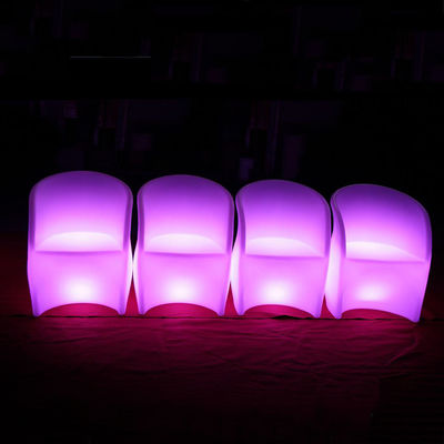 الأثاث الخارجي الفريد ذو الشكل الزهري للحدث الكراسي النادي الليلي المضيئة