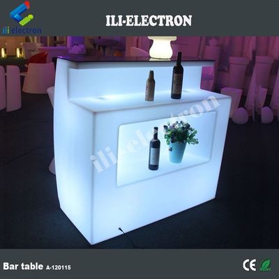 بلاستيكي متعدد الألوان المضيئة المنزل الحديثة ميني بار طاولة التصميم للبيع