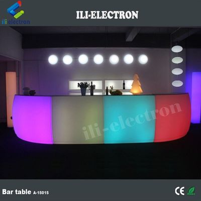 بلاستيكي متعدد الألوان المضيئة المنزل الحديثة ميني بار طاولة التصميم للبيع