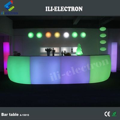 بلاستيكي متعدد الألوان المضيئة المنزل الحديثة ميني بار طاولة التصميم للبيع