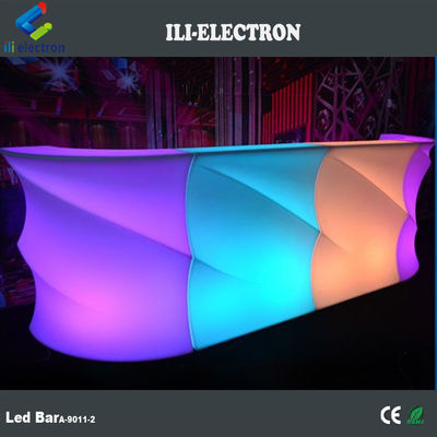 طاولة الحانات ذات الشكل الموجة / عداد الحانات LED / عداد الحانات LED العالي البيع