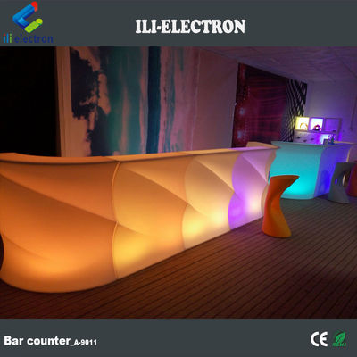 طاولة الحانات ذات الشكل الموجة / عداد الحانات LED / عداد الحانات LED العالي البيع