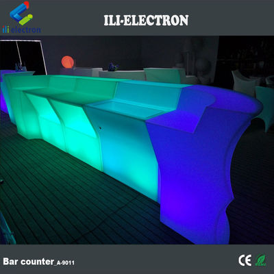 طاولة الحانات ذات الشكل الموجة / عداد الحانات LED / عداد الحانات LED العالي البيع