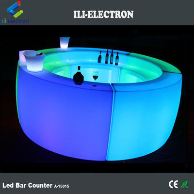 تجارية مضيئة LED شريط العداد مادة البلاستيك PE 16 الألوان المتغيرة