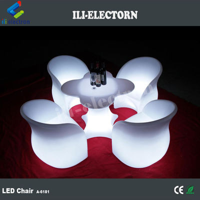 أجهزة الأثاث الضوئية LED مجموعة طاولة شراب الزهور