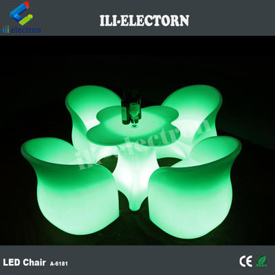 أجهزة الأثاث الضوئية LED مجموعة طاولة شراب الزهور