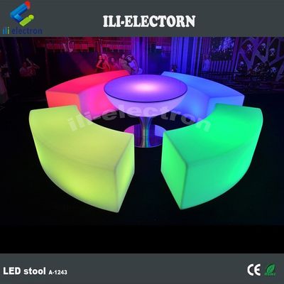 كرسي طاولة البوكر الإلكتروني طاولة مضيئة مجموعة أثاث LED