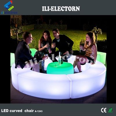 كرسي طاولة البوكر الإلكتروني طاولة مضيئة مجموعة أثاث LED