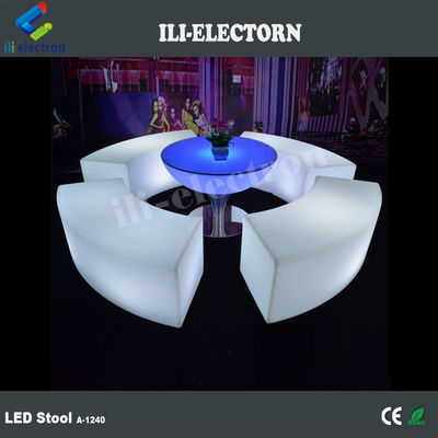 كرسي طاولة البوكر الإلكتروني طاولة مضيئة مجموعة أثاث LED