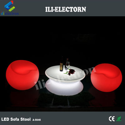 حانة الحديقة بلاستيكي LED Light Up أثاث طاولة الكراسي المقاومة للماء