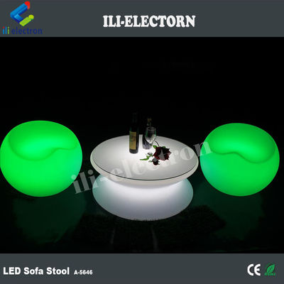 حانة الحديقة بلاستيكي LED Light Up أثاث طاولة الكراسي المقاومة للماء