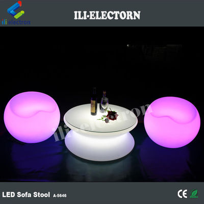 حانة الحديقة بلاستيكي LED Light Up أثاث طاولة الكراسي المقاومة للماء
