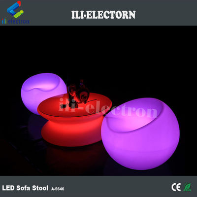 حانة الحديقة بلاستيكي LED Light Up أثاث طاولة الكراسي المقاومة للماء
