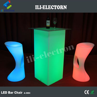 طاولات الأثاث ذات المصابيح ال RGB LED الحديثة مع بطارية الليثيوم القابلة لإعادة الشحن