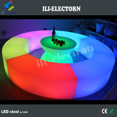 الأثاث المضيء المتحول اللون LED ، كرسي صالة LED قابلة لإعادة الشحن OEM