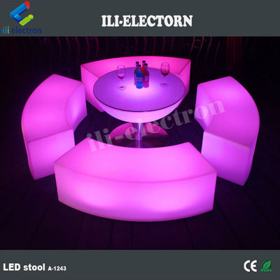الأثاث المضيء المتحول اللون LED ، كرسي صالة LED قابلة لإعادة الشحن OEM