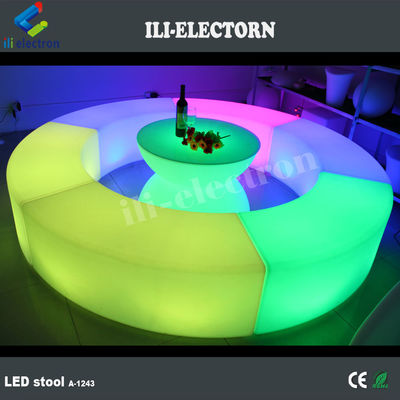 الأثاث المضيء المتحول اللون LED ، كرسي صالة LED قابلة لإعادة الشحن OEM