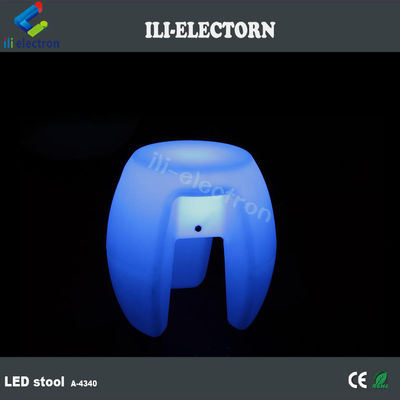 أثاث مضيء ملون بالليد ، بار متراكم مقعد مضيء قابلة لإعادة الشحن