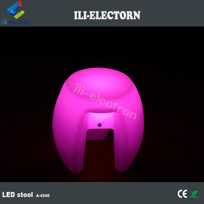 أثاث مضيء ملون بالليد ، بار متراكم مقعد مضيء قابلة لإعادة الشحن