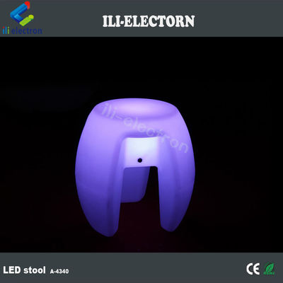 أثاث مضيء ملون بالليد ، بار متراكم مقعد مضيء قابلة لإعادة الشحن