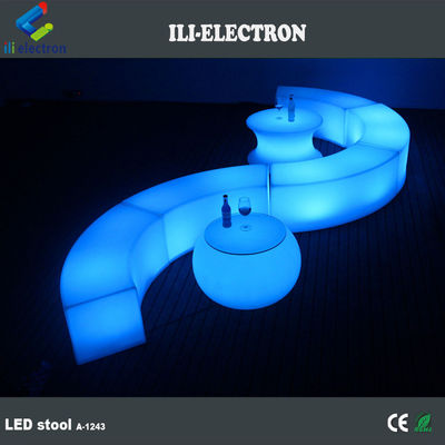 تجاري منحني LED بار أثاث كرسي للحديقة في الهواء الطلق