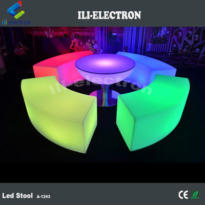 تجاري منحني LED بار أثاث كرسي للحديقة في الهواء الطلق