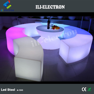تجاري منحني LED بار أثاث كرسي للحديقة في الهواء الطلق