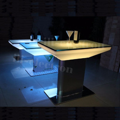 ضوء التحكم عن بعد RGB بلاستيكي مدعوم مربع طاولة الجلوس