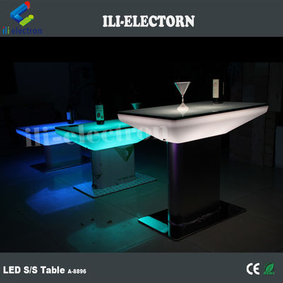 ضوء التحكم عن بعد RGB بلاستيكي مدعوم مربع طاولة الجلوس