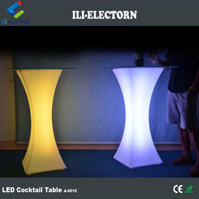 مبيعات ساخنة الحفلات الحديثة الأحداث والحانة المستخدمة عن بعد تغيير الألوان الزخرفية LED مربع طاولة الكوكتيل