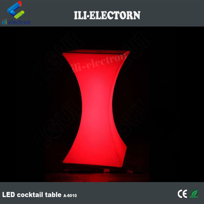 مربع LED الضوء طاولة الكوكتيل مضاءة للماء للزفاف