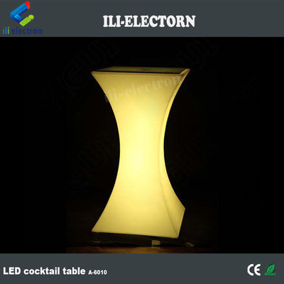 مربع LED الضوء طاولة الكوكتيل مضاءة للماء للزفاف