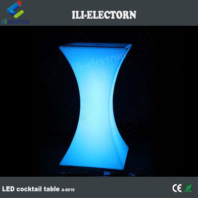 مربع LED الضوء طاولة الكوكتيل مضاءة للماء للزفاف