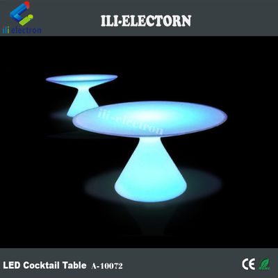 طاولة طعام LED ذات البلاستيك القابل لإعادة الشحن
