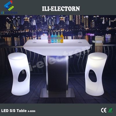 أثاث الحانة الضوء LED كوكتيل النادي الليلي طاولة للحفلات