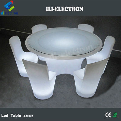 أجهزة الإضاءة المعدات LED طاولات العشاء المستديرة