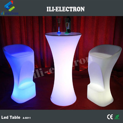 مائدة مطعم LED عالية المستخدمة في الداخل والخارج
