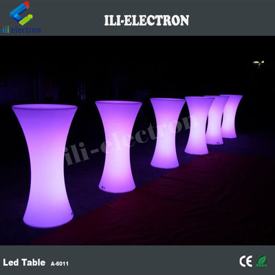 مائدة مطعم LED عالية المستخدمة في الداخل والخارج