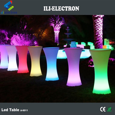مائدة مطعم LED عالية المستخدمة في الداخل والخارج