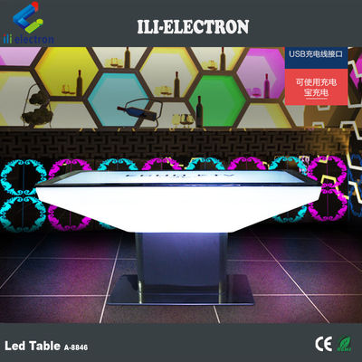 طاولة شريط تجاري مربع متوهج تحكم عن بعد RGB مع شهادة CE
