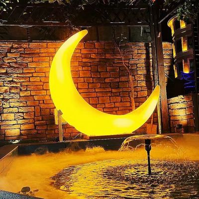 المرافق الترفيهية المرجعات البلاستيكية الكرسي القمر 16 الألوان المتغيرة