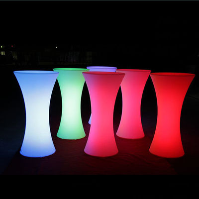 طاولة الكوكتيل LED للحفلات الحفلة الزفاف بار نادي حانة طريقة الشحن عن طريق البحر