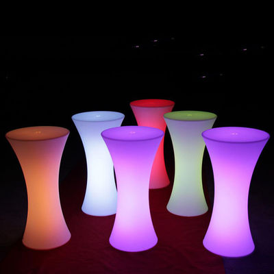 طاولة الكوكتيل LED للحفلات الحفلة الزفاف بار نادي حانة طريقة الشحن عن طريق البحر